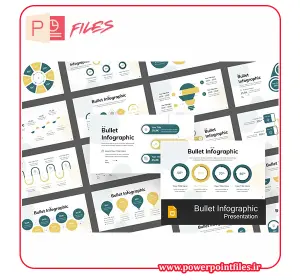 قالب پاورپوینت Bullet Infographic | تمپلیت اینفوگرافیک گلوله‌ای برای ارائه حرفه‌ای